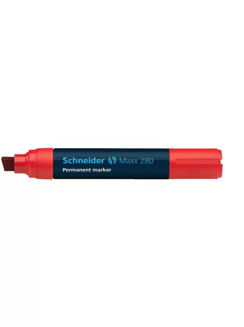 Alkoholos marker, 4-12 mm, vágott, SCHNEIDER "Maxx 280", piros (TSC280P)