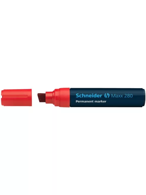 Alkoholos marker, 4-12 mm, vágott, SCHNEIDER "Maxx 280", piros (TSC280P)