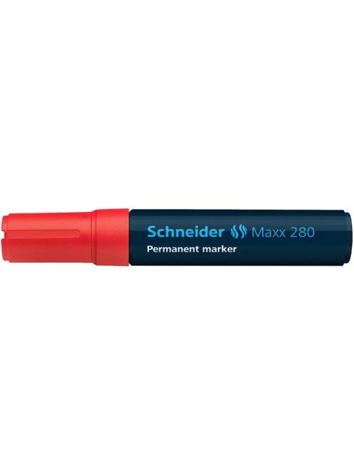 Alkoholos marker, 4-12 mm, vágott, SCHNEIDER "Maxx 280", piros (TSC280P)