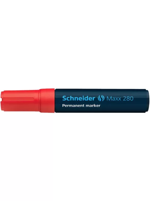 Alkoholos marker, 4-12 mm, vágott, SCHNEIDER "Maxx 280", piros (TSC280P)