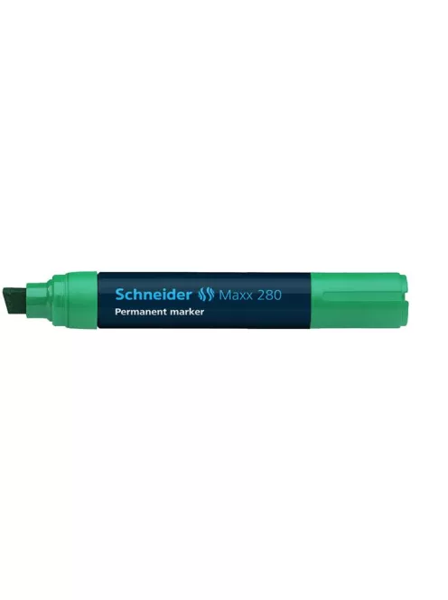 Alkoholos marker, 4-12 mm, vágott, SCHNEIDER "Maxx 280", zöld (TSC280Z)