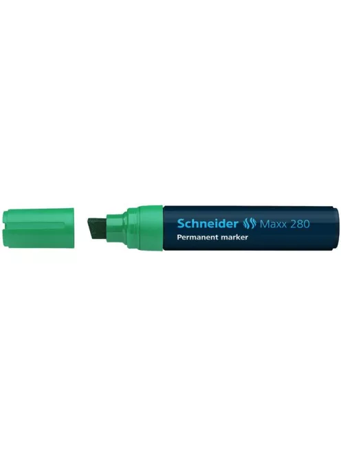 Alkoholos marker, 4-12 mm, vágott, SCHNEIDER "Maxx 280", zöld (TSC280Z)