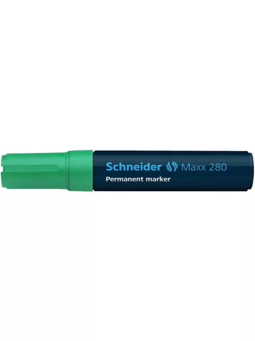 Alkoholos marker, 4-12 mm, vágott, SCHNEIDER "Maxx 280", zöld (TSC280Z)