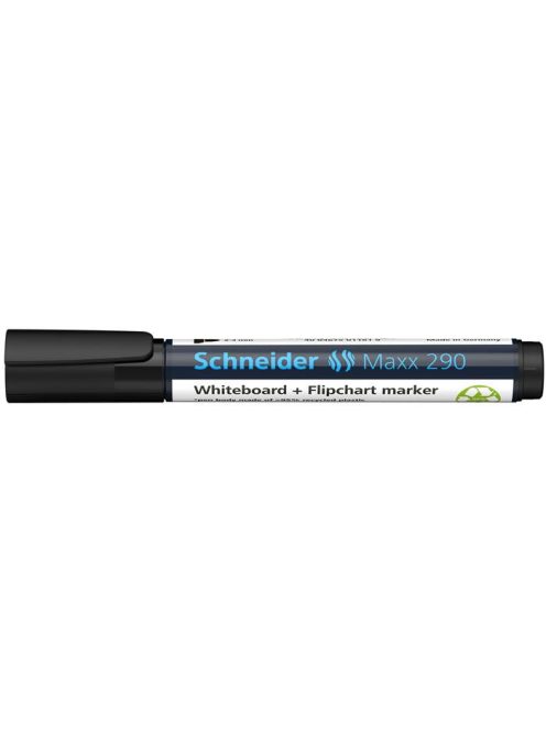 Tábla- és flipchart marker, 2-3 mm, kúpos, SCHNEIDER "Maxx 290", fekete (TSC290FK)