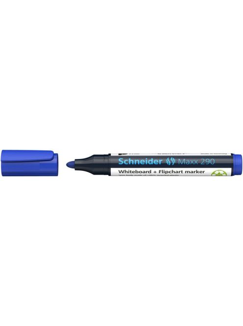 Tábla- és flipchart marker, 2-3 mm, kúpos, SCHNEIDER "Maxx 290", kék (TSC290K)