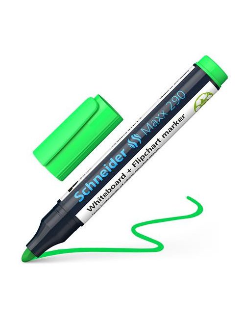Tábla- és flipchart marker, 2-3 mm, kúpos, SCHNEIDER "Maxx 290", türkizkék (TSC290T)