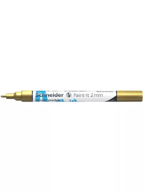 Dekormarker, akril, 2 mm, SCHNEIDER "Paint-It 310", arany (TSC310A)
