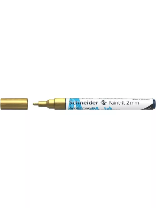 Dekormarker, akril, 2 mm, SCHNEIDER "Paint-It 310", arany (TSC310A)
