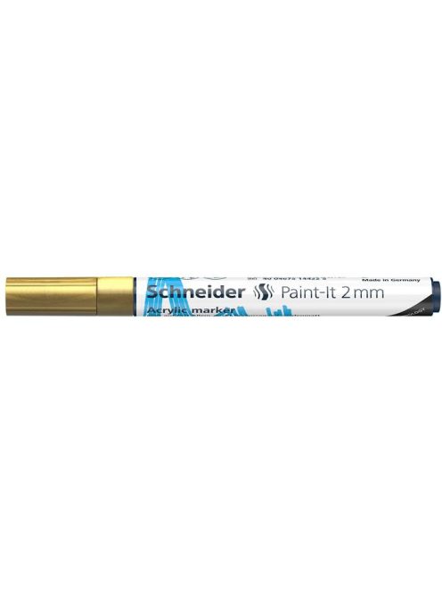 Dekormarker, akril, 2 mm, SCHNEIDER "Paint-It 310", arany (TSC310A)