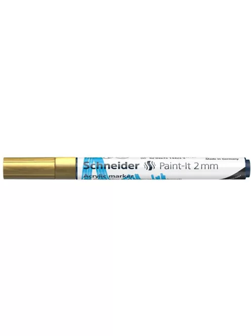 Dekormarker, akril, 2 mm, SCHNEIDER "Paint-It 310", arany (TSC310A)