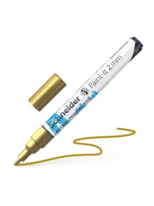 Dekormarker, akril, 2 mm, SCHNEIDER "Paint-It 310", arany (TSC310A)