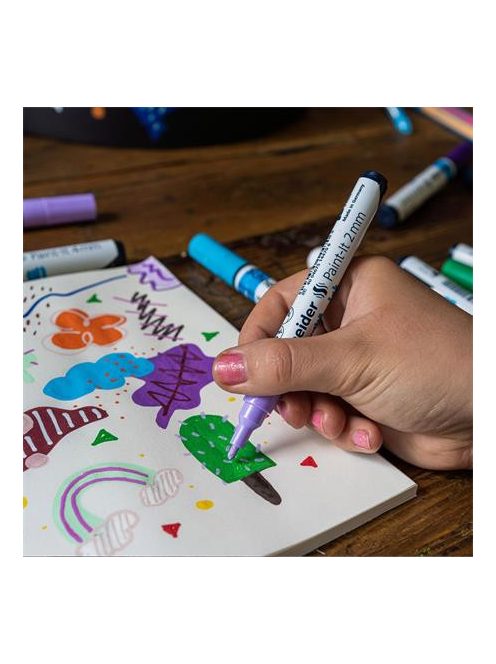 Dekormarker, akril, 2 mm, SCHNEIDER "Paint-It 310", barna (TSC310B)