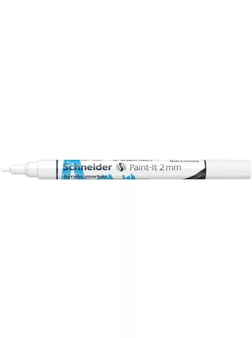 Dekormarker, akril, 2 mm, SCHNEIDER "Paint-It 310", fehér (TSC310F)