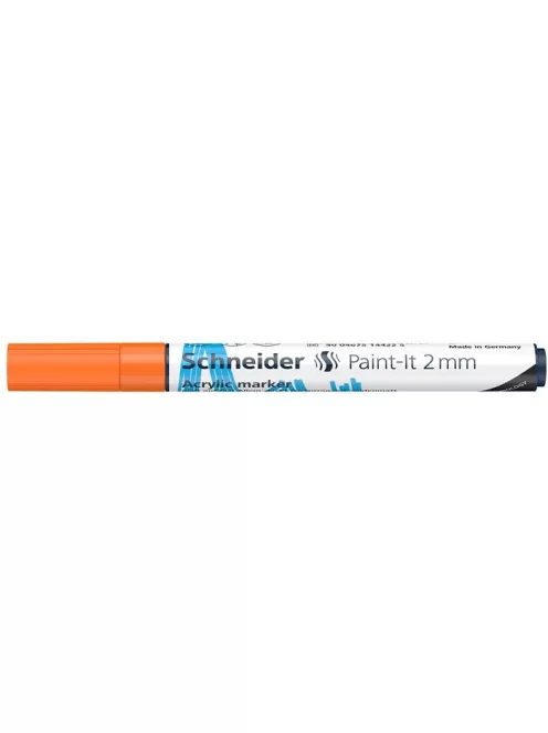 Dekormarker, akril, 2 mm, SCHNEIDER "Paint-It 310", narancssárga (TSC310N)