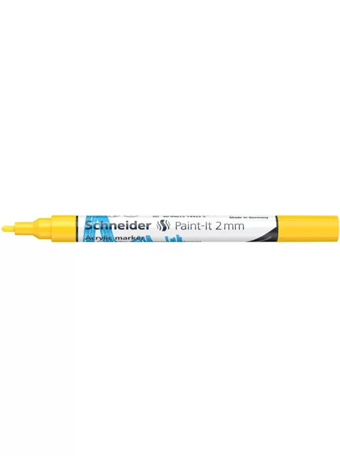 Dekormarker, akril, 2 mm, SCHNEIDER "Paint-It 310", sárga (TSC310S)