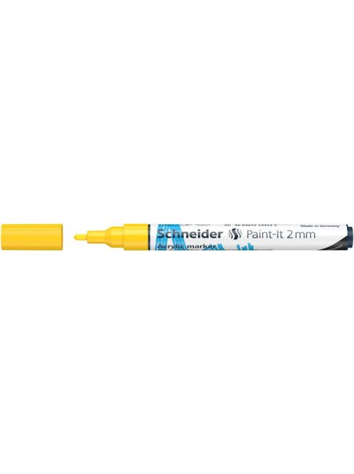Dekormarker, akril, 2 mm, SCHNEIDER "Paint-It 310", sárga (TSC310S)