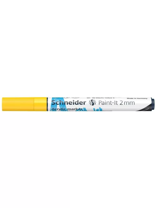 Dekormarker, akril, 2 mm, SCHNEIDER "Paint-It 310", sárga (TSC310S)
