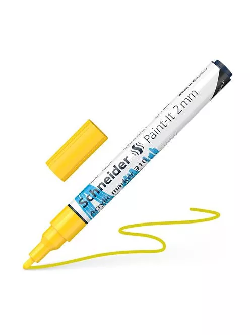 Dekormarker, akril, 2 mm, SCHNEIDER "Paint-It 310", sárga (TSC310S)
