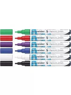   Dekormarker készlet, akril, 2 mm, SCHNEIDER "Paint-It 310", 6 különböző szín (TSC310V61)