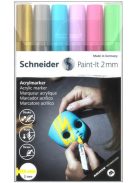 Dekormarker készlet, akril, 2 mm, SCHNEIDER "Paint-It 310", 6 különböző szín (TSC310V62)