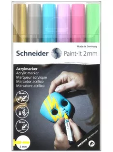   Dekormarker készlet, akril, 2 mm, SCHNEIDER "Paint-It 310", 6 különböző szín (TSC310V62)