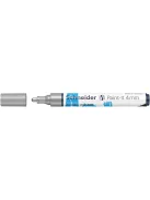 Dekormarker, akril, 4 mm, SCHNEIDER "Paint-It 320", ezüst (TSC320E)