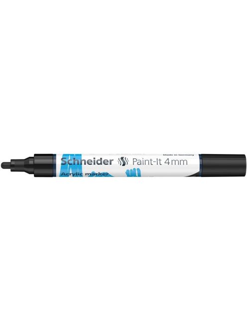 Dekormarker, akril, 4 mm, SCHNEIDER "Paint-It 320" , fekete (TSC320FK)