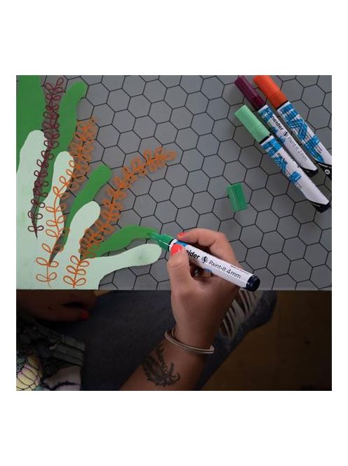 Dekormarker, akril, 4 mm, SCHNEIDER "Paint-It 320" , fekete (TSC320FK)