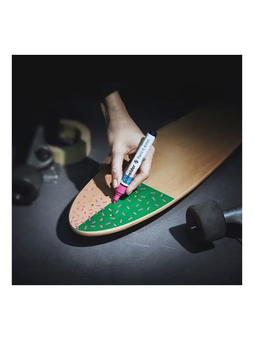 Dekormarker, akril, 4 mm, SCHNEIDER "Paint-It 320", fehér (TSC320F)