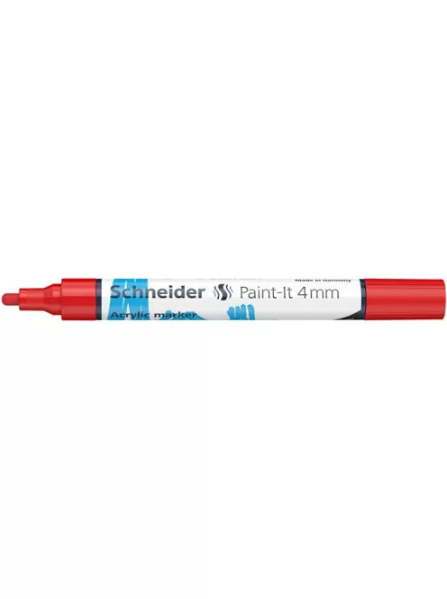 Dekormarker, akril, 4 mm, SCHNEIDER "Paint-It 320", piros (TSC320P)
