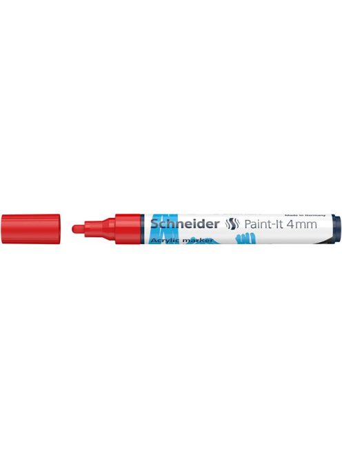Dekormarker, akril, 4 mm, SCHNEIDER "Paint-It 320", piros (TSC320P)