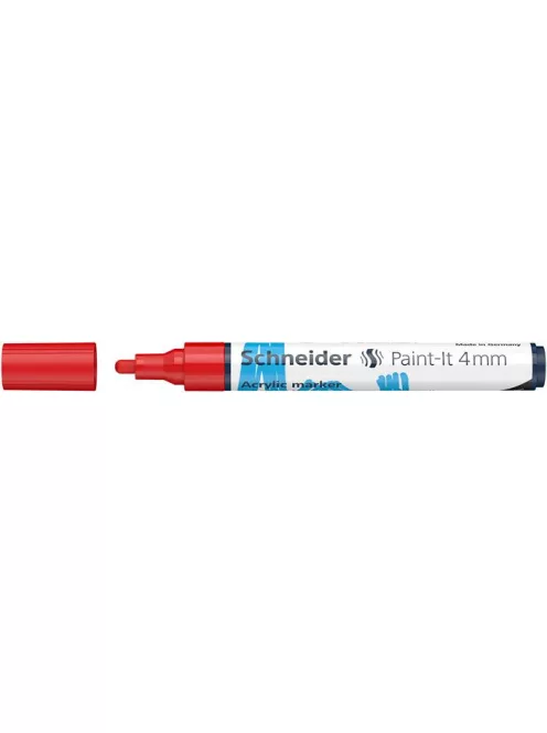 Dekormarker, akril, 4 mm, SCHNEIDER "Paint-It 320", piros (TSC320P)