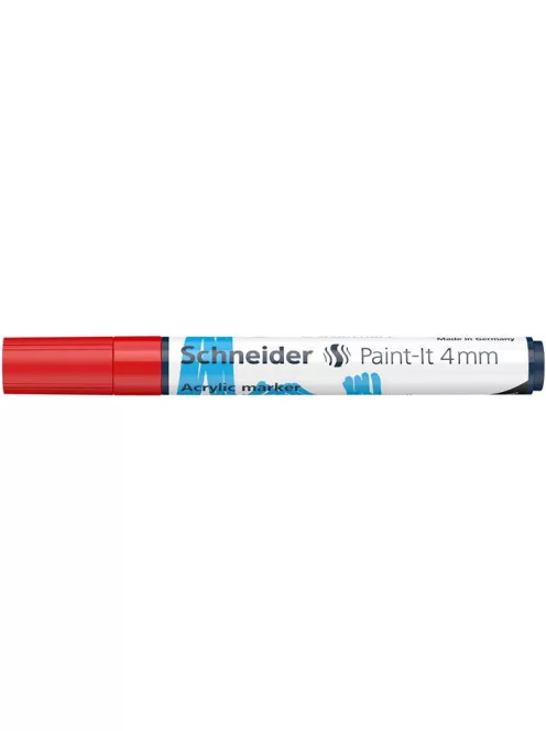 Dekormarker, akril, 4 mm, SCHNEIDER "Paint-It 320", piros (TSC320P)