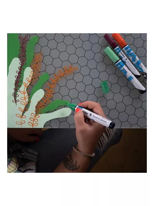 Dekormarker, akril, 4 mm, SCHNEIDER "Paint-It 320", piros (TSC320P)