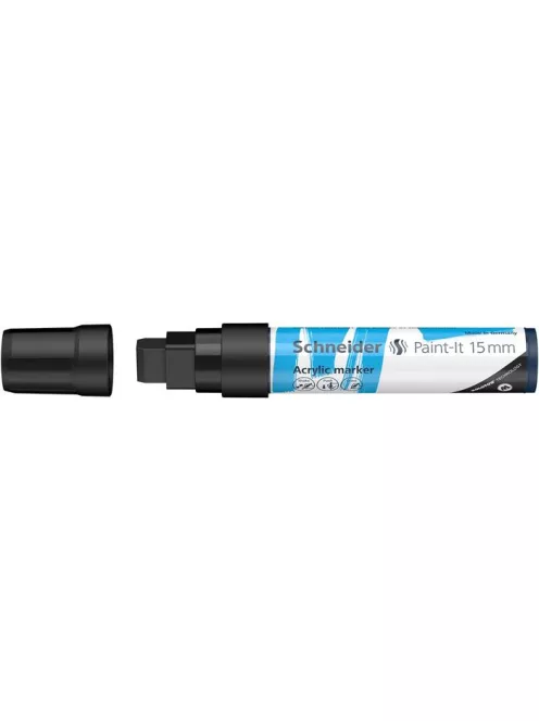 Dekormarker, akril, 15 mm, SCHNEIDER "Paint-It 330", fekete (TSC330FK)