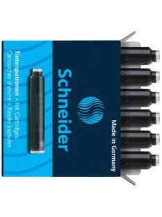 Töltőtoll patron, 6 db, SCHNEIDER, fekete (TSC6601)