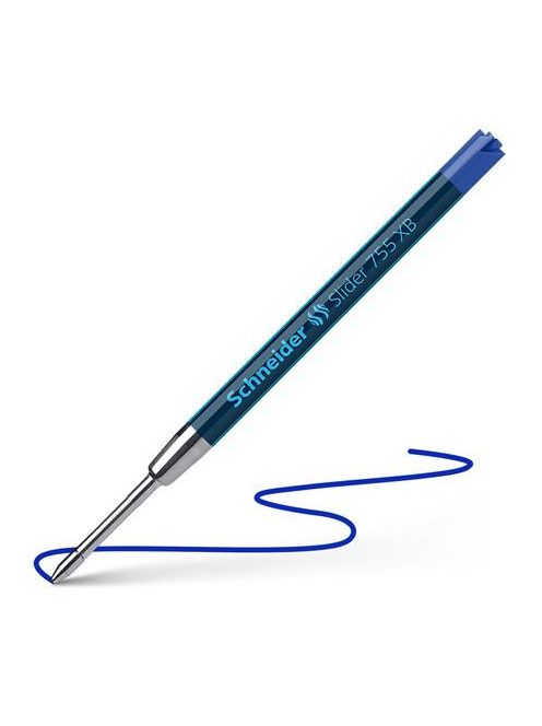 Golyóstollbetét, 0,7 mm, SCHNEIDER "Slider 755 XB", kék (TSC755XBK)