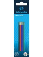 Golyóstollbetét, 0,5 mm, SCHNEIDER "Take 4", 4 különböző szín (TSC77290)