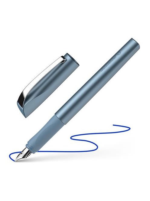 Töltőtoll, M-es, SCHNEIDER "Ceod Shiny", acélkék (TSCCSHAK)
