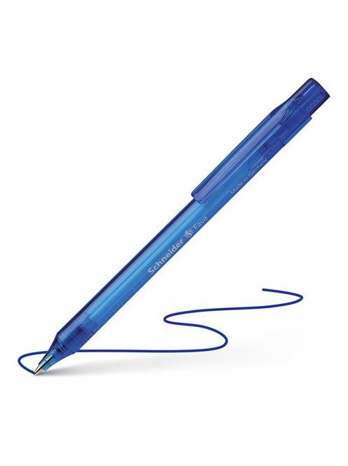 Golyóstoll, 0,5 mm, nyomógombos, SCHNEIDER "Fave", kék (TSCFAVEK)