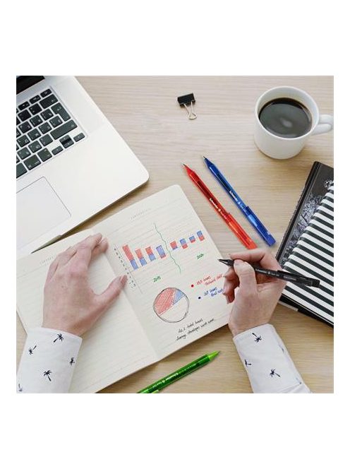 Golyóstoll, 0,5 mm, nyomógombos, SCHNEIDER "Fave", kék (TSCFAVEK)