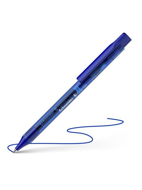 Zseléstoll, 0,4 mm, nyomógombos, SCHNEIDER "Fave Gel", kék (TSCFGEL01K)