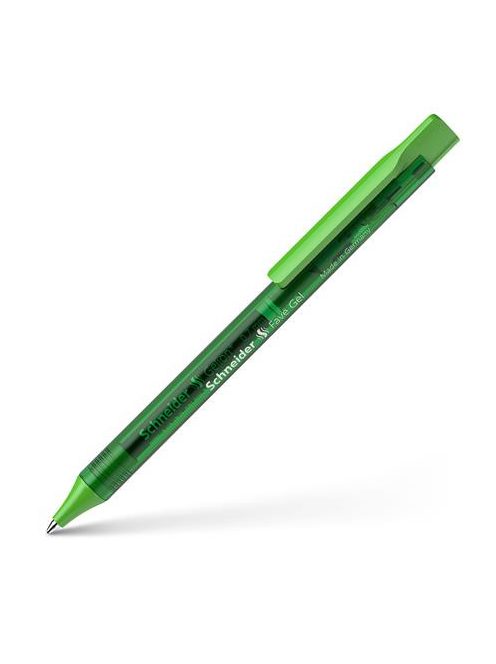 Zseléstoll, 0,4 mm, nyomógombos, SCHNEIDER "Fave Gel", zöld (TSCFGEL01Z)