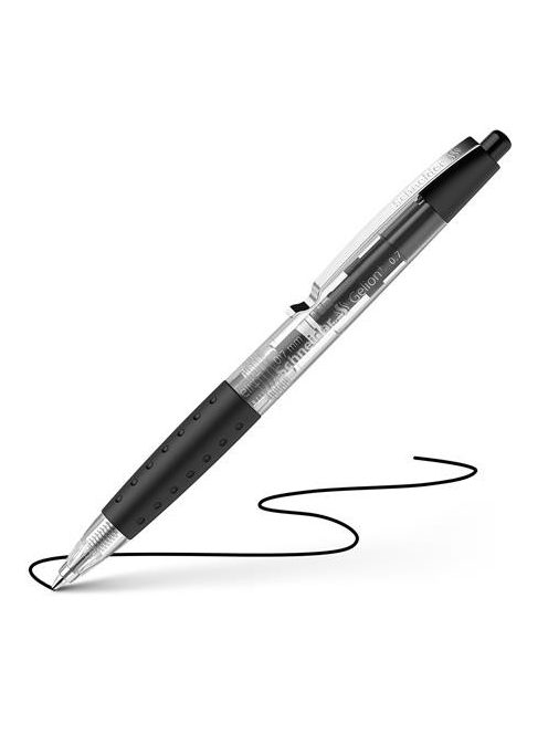 Zseléstoll, 0,4 mm, nyomógombos, SCHNEIDER "Gelion +", fekete (TSCGEL1FK)