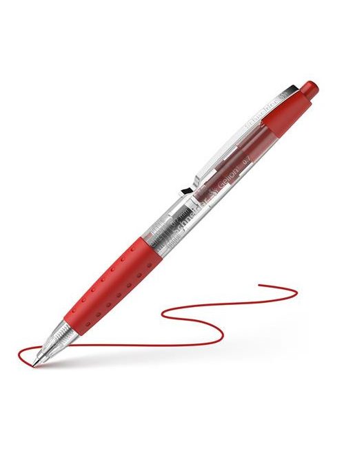 Zseléstoll, 0,4 mm, nyomógombos, SCHNEIDER "Gelion +", piros (TSCGEL1P)