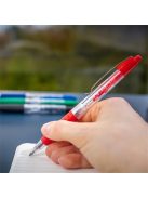 Zseléstoll, 0,4 mm, nyomógombos, SCHNEIDER "Gelion +", piros (TSCGEL1P)