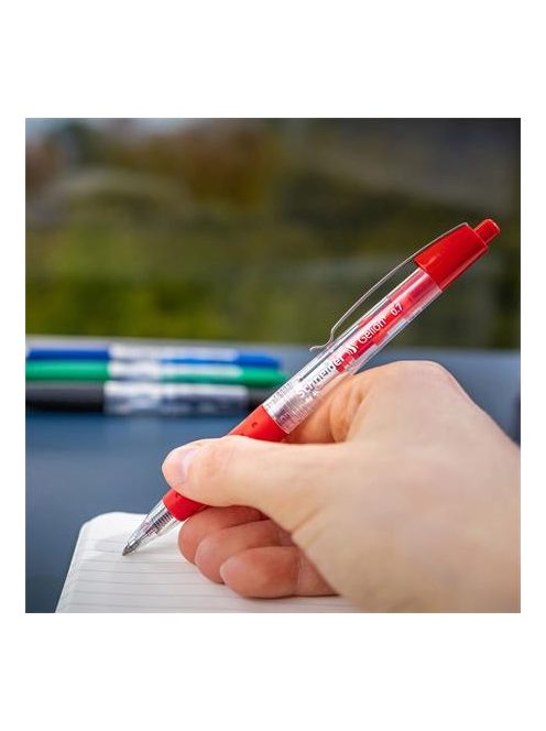 Zseléstoll, 0,4 mm, nyomógombos, SCHNEIDER "Gelion +", piros (TSCGEL1P)