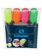 Szövegkiemelő készlet, 1-5 mm, SCHNEIDER "Job 150", 4 különböző szín (TSCJOB150V4)