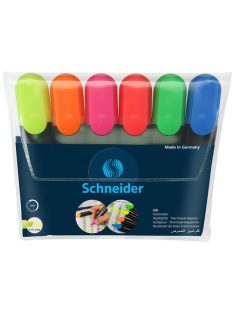   Szövegkiemelő készlet, 1-5 mm, SCHNEIDER "Job 150", 6 különböző szín (TSCJOB150V6)