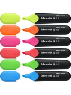   Szövegkiemelő készlet, 1-5 mm, SCHNEIDER "Job 150", 6 különböző szín (TSCJOB150V6)